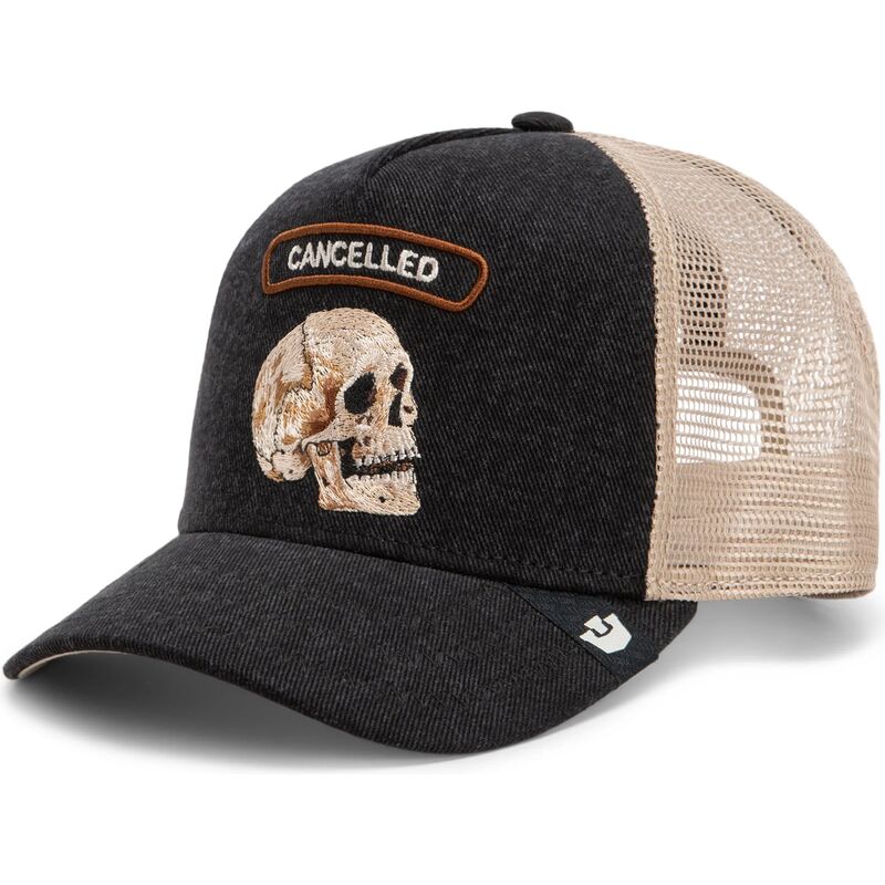 gorra-trucker-negra-y-beige-calavera-cancelled-rocker-denim-after-dark-the-farm-de-goorin-bros