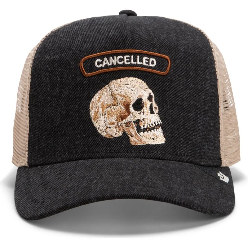 gorra-trucker-negra-y-beige-calavera-cancelled-rocker-denim-after-dark-the-farm-de-goorin-bros