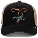 gorra-trucker-negra-y-beige-escorpion-wanted-rocker-denim-after-dark-the-farm-de-goorin-bros