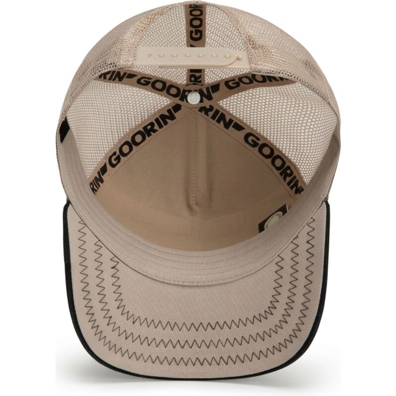 gorra-trucker-negra-y-beige-escorpion-wanted-rocker-denim-after-dark-the-farm-de-goorin-bros gorra-trucker-negra-y-beige-escorpion-wanted-rocker-denim-after-dark-the-farm-de-goorin-bros