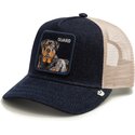 gorra-trucker-azul-marino-y-beige-perro-guard-denim-after-dark-the-farm-de-goorin-bros