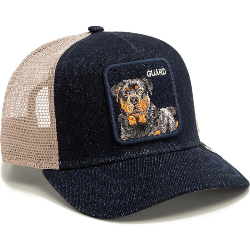 gorra-trucker-azul-marino-y-beige-perro-guard-denim-after-dark-the-farm-de-goorin-bros