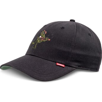 Gorra curva negra ajustable Do Nothing Club Weird Vibes Frog de Djinns