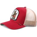 gorra-trucker-roja-y-beige-hft-do-nothing-club-weird-vibes-frog-de-djinns