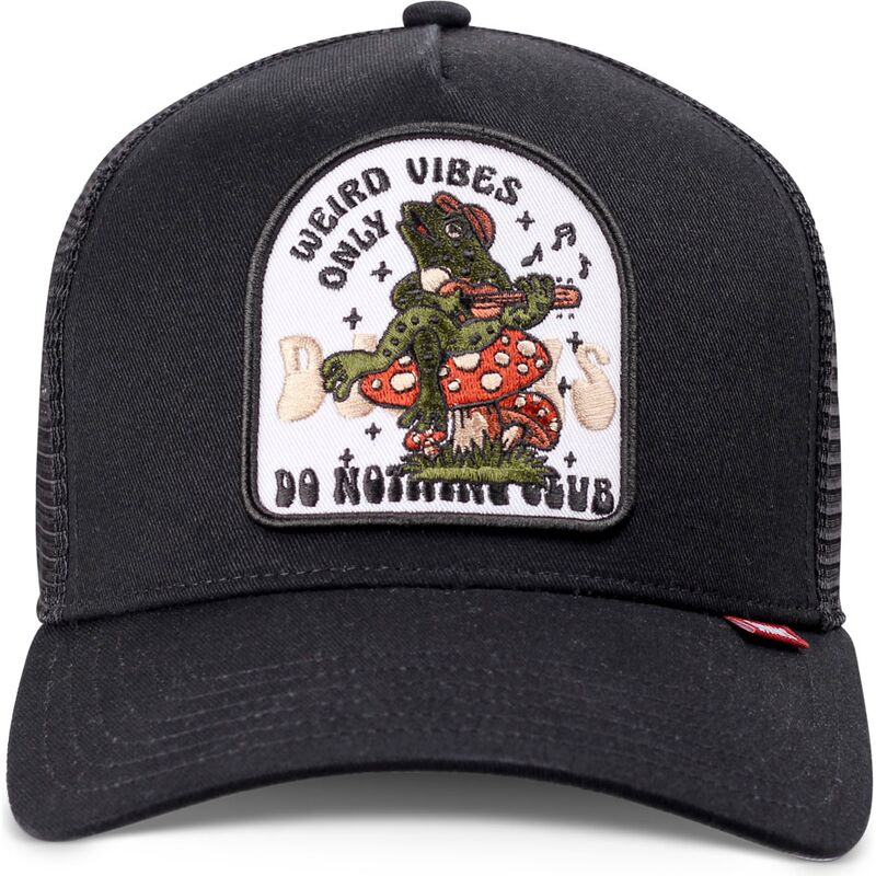 gorra-trucker-negra-hft-do-nothing-club-weird-vibes-frog-de-djinns gorra-trucker-negra-hft-do-nothing-club-weird-vibes-frog-de-djinns
