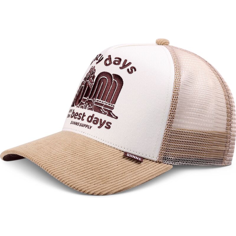 gorra-trucker-khaki-y-blanca-hft-lazy-days-de-djinns