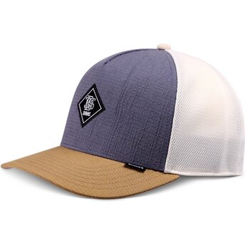 Gorra trucker azul y marrón New HFT Seer Block de Djinns