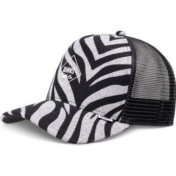 Gorra trucker negra HFT Rubbertigerstripes de Djinns