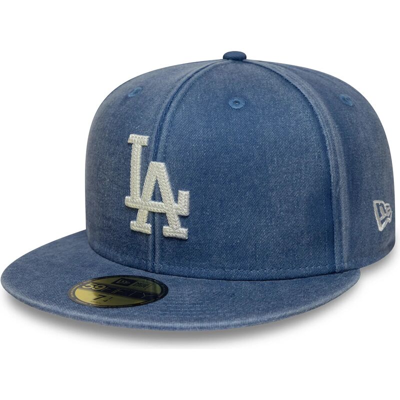 gorra-plana-azul-ajustada-59fifty-washed-de-los-angeles-dodgers-mlb-de-new-era
