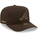 gorra-curva-marron-snapback-9fifty-a-frame-precurved-visor-pin-de-atlanta-braves-mlb-de-new-era