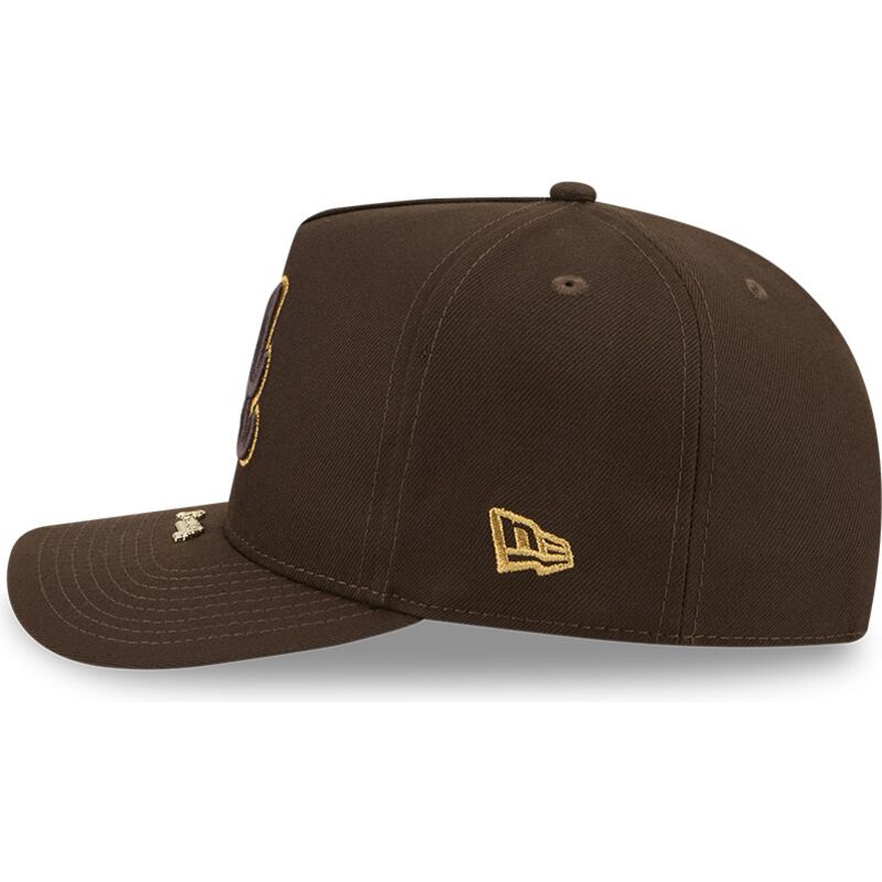 gorra-curva-marron-snapback-9fifty-a-frame-precurved-visor-pin-de-atlanta-braves-mlb-de-new-era