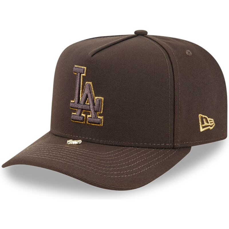 gorra-curva-marron-snapback-9fifty-a-frame-precurved-visor-pin-de-los-angeles-dodgers-mlb-de-new-era gorra-curva-marron-snapback-9fifty-a-frame-precurved-visor-pin-de-los-angeles-dodgers-mlb-de-new-era