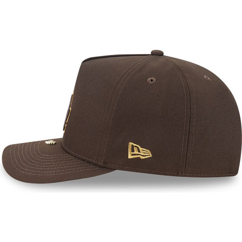 gorra-curva-marron-snapback-9fifty-a-frame-precurved-visor-pin-de-los-angeles-dodgers-mlb-de-new-era gorra-curva-marron-snapback-9fifty-a-frame-precurved-visor-pin-de-los-angeles-dodgers-mlb-de-new-era