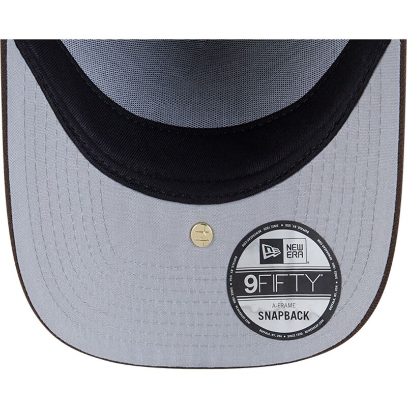 gorra-curva-marron-snapback-9fifty-a-frame-precurved-visor-pin-de-los-angeles-dodgers-mlb-de-new-era gorra-curva-marron-snapback-9fifty-a-frame-precurved-visor-pin-de-los-angeles-dodgers-mlb-de-new-era