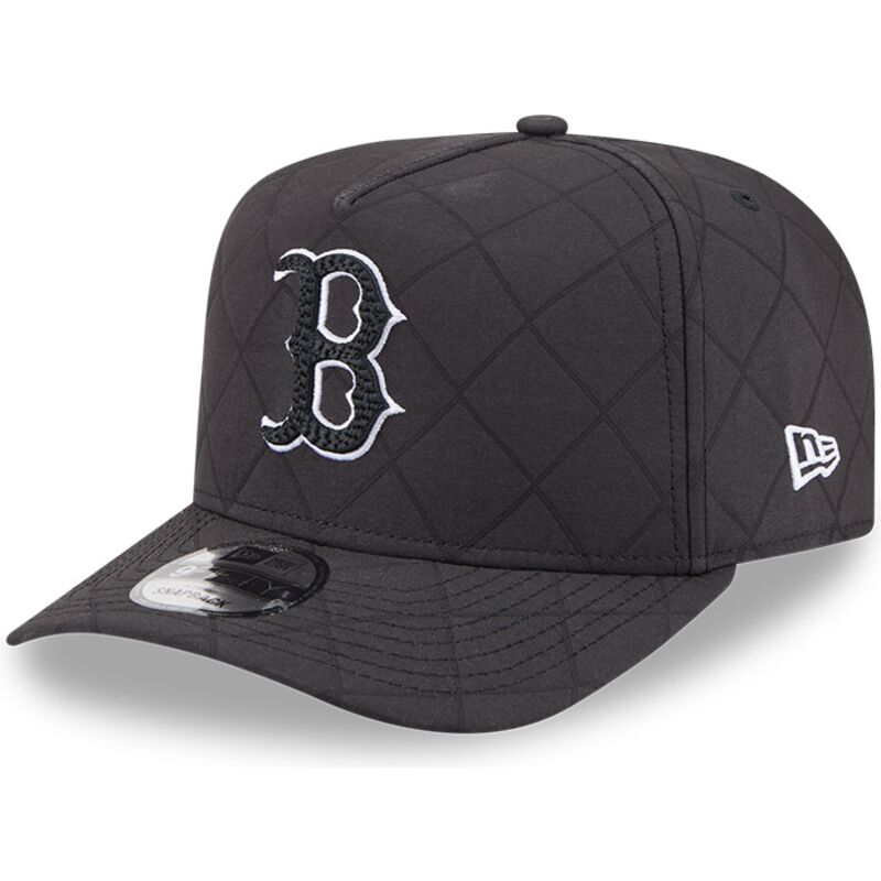 gorra-curva-negra-snapback-con-logo-negro-9fifty-a-frame-precurved-checkered-de-boston-red-sox-mlb-de-new-era gorra-curva-negra-snapback-con-logo-negro-9fifty-a-frame-precurved-checkered-de-boston-red-sox-mlb-de-new-era