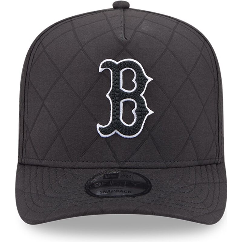 gorra-curva-negra-snapback-con-logo-negro-9fifty-a-frame-precurved-checkered-de-boston-red-sox-mlb-de-new-era gorra-curva-negra-snapback-con-logo-negro-9fifty-a-frame-precurved-checkered-de-boston-red-sox-mlb-de-new-era