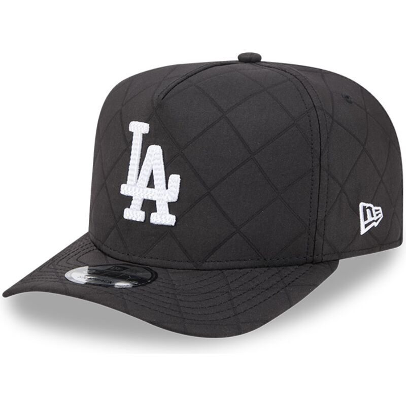 gorra-curva-negra-snapback-9fifty-a-frame-precurved-checkered-de-los-angeles-dodgers-mlb-de-new-era