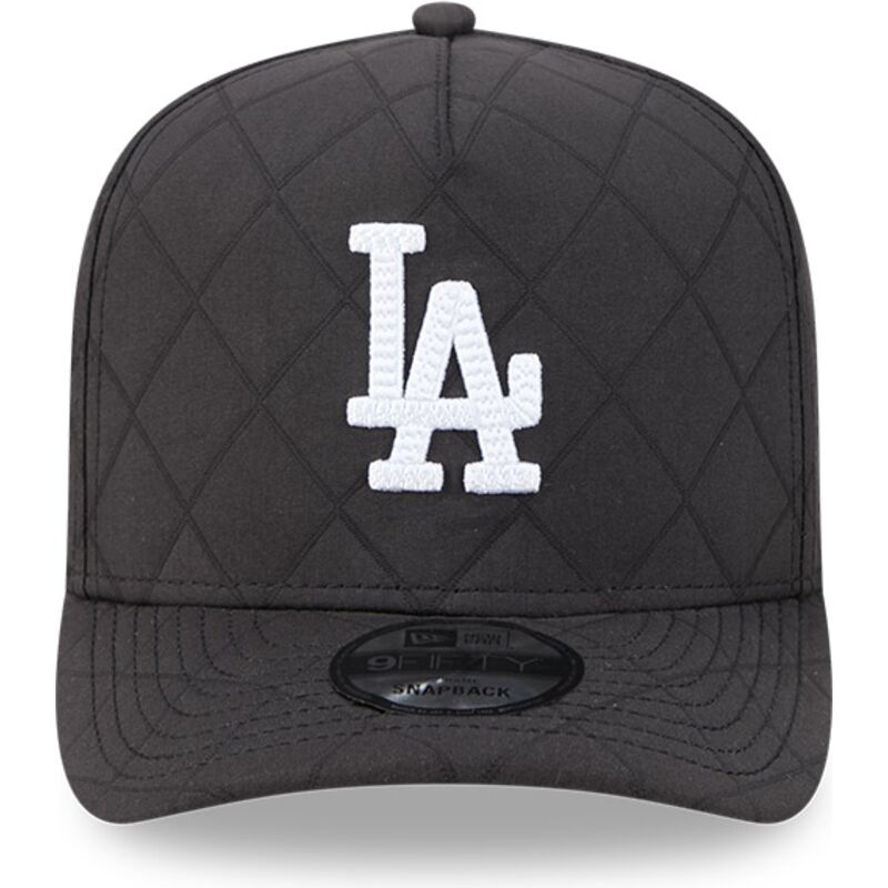 gorra-curva-negra-snapback-9fifty-a-frame-precurved-checkered-de-los-angeles-dodgers-mlb-de-new-era