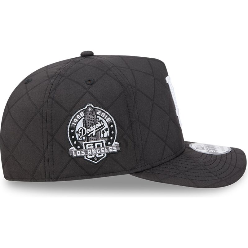 gorra-curva-negra-snapback-9fifty-a-frame-precurved-checkered-de-los-angeles-dodgers-mlb-de-new-era