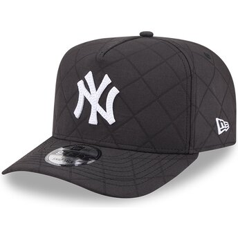 Gorra curva negra snapback 9FIFTY A Frame Precurved Checkered de New York Yankees MLB de New Era