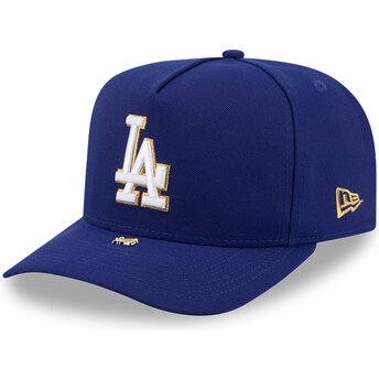Gorra curva azul snapback 9FIFTY A Frame Precurved Visor Pin de Los Angeles Dodgers MLB de New Era
