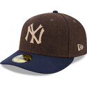gorra-curva-marron-y-azul-ajustada-59fifty-precurved-de-new-york-yankees-mlb-de-new-era