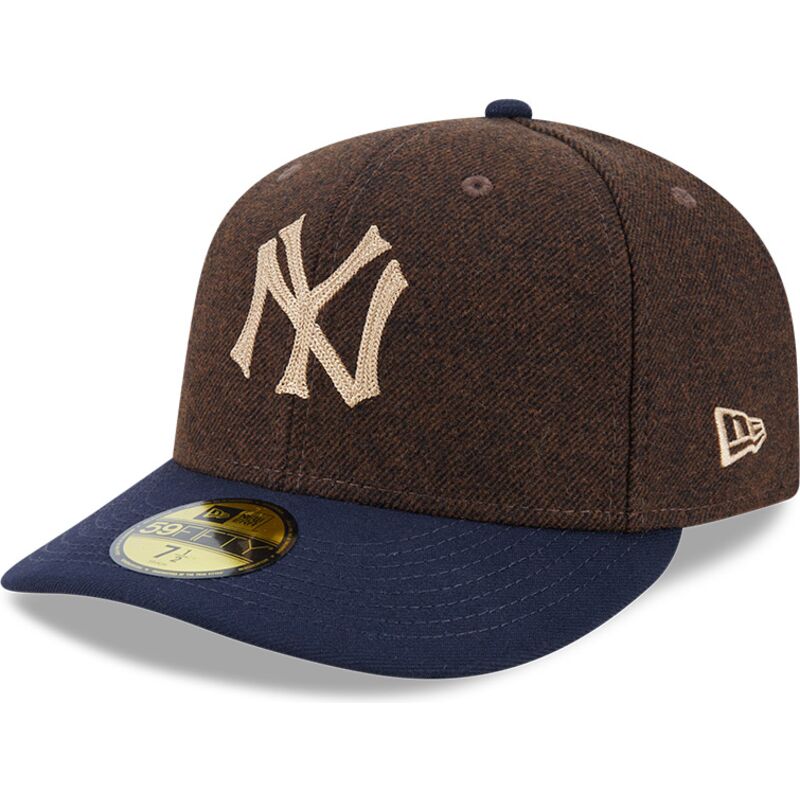gorra-curva-marron-y-azul-ajustada-59fifty-precurved-de-new-york-yankees-mlb-de-new-era gorra-curva-marron-y-azul-ajustada-59fifty-precurved-de-new-york-yankees-mlb-de-new-era
