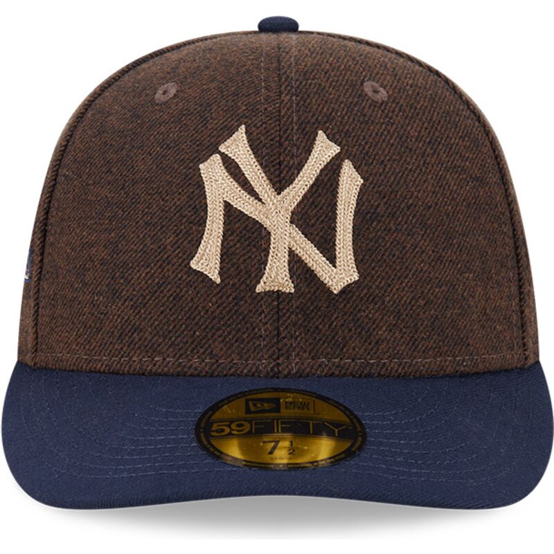gorra-curva-marron-y-azul-ajustada-59fifty-precurved-de-new-york-yankees-mlb-de-new-era gorra-curva-marron-y-azul-ajustada-59fifty-precurved-de-new-york-yankees-mlb-de-new-era