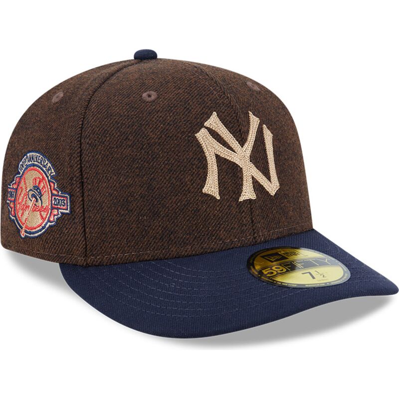 gorra-curva-marron-y-azul-ajustada-59fifty-precurved-de-new-york-yankees-mlb-de-new-era gorra-curva-marron-y-azul-ajustada-59fifty-precurved-de-new-york-yankees-mlb-de-new-era