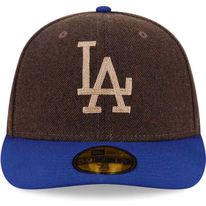 gorra-curva-marron-y-azul-ajustada-59fifty-precurved-de-los-angeles-dodgers-mlb-de-new-era gorra-curva-marron-y-azul-ajustada-59fifty-precurved-de-los-angeles-dodgers-mlb-de-new-era