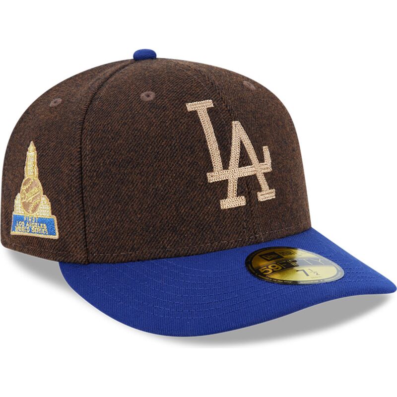 gorra-curva-marron-y-azul-ajustada-59fifty-precurved-de-los-angeles-dodgers-mlb-de-new-era gorra-curva-marron-y-azul-ajustada-59fifty-precurved-de-los-angeles-dodgers-mlb-de-new-era