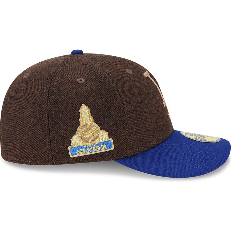 gorra-curva-marron-y-azul-ajustada-59fifty-precurved-de-los-angeles-dodgers-mlb-de-new-era gorra-curva-marron-y-azul-ajustada-59fifty-precurved-de-los-angeles-dodgers-mlb-de-new-era