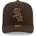 gorra-curva-marron-snapback-9fifty-a-frame-precurved-visor-pin-de-chicago-white-sox-mlb-de-new-era