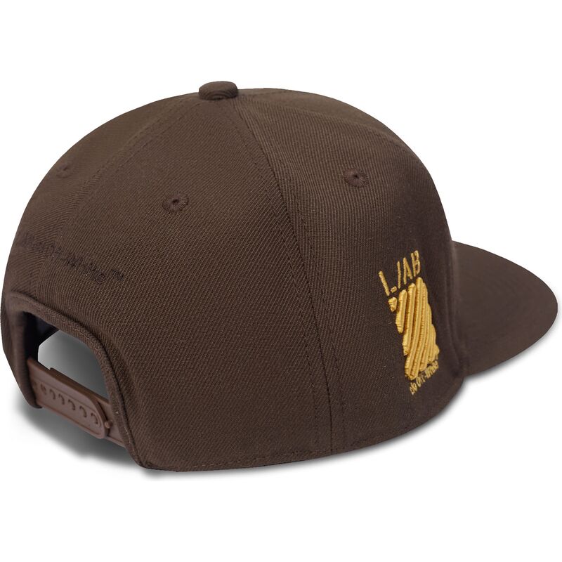 gorra-plana-marron-snapback-con-logo-amarillo-off-embroidered-twill-de-l-ab-c-o-off-white gorra-plana-marron-snapback-con-logo-amarillo-off-embroidered-twill-de-l-ab-c-o-off-white