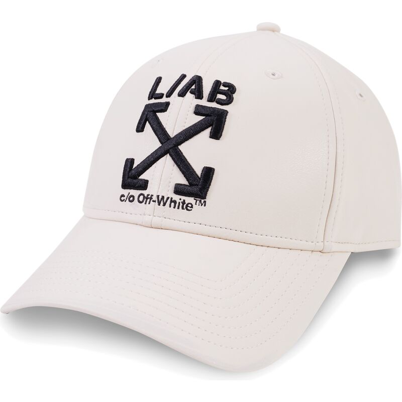gorra-curva-beige-ajustable-clamp-arrows-pu-leather-de-l-ab-c-o-off-white gorra-curva-beige-ajustable-clamp-arrows-pu-leather-de-l-ab-c-o-off-white