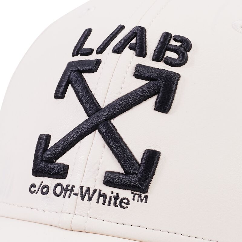gorra-curva-beige-ajustable-clamp-arrows-pu-leather-de-l-ab-c-o-off-white gorra-curva-beige-ajustable-clamp-arrows-pu-leather-de-l-ab-c-o-off-white