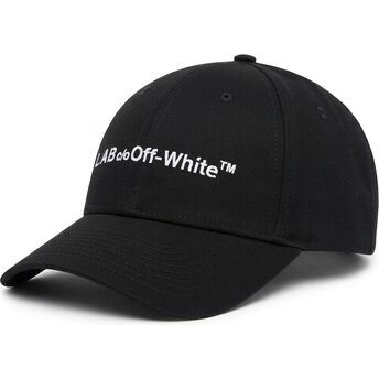 Gorra curva negra ajustable Horizontal Embroidered Twill de L/AB c/o Off-White™