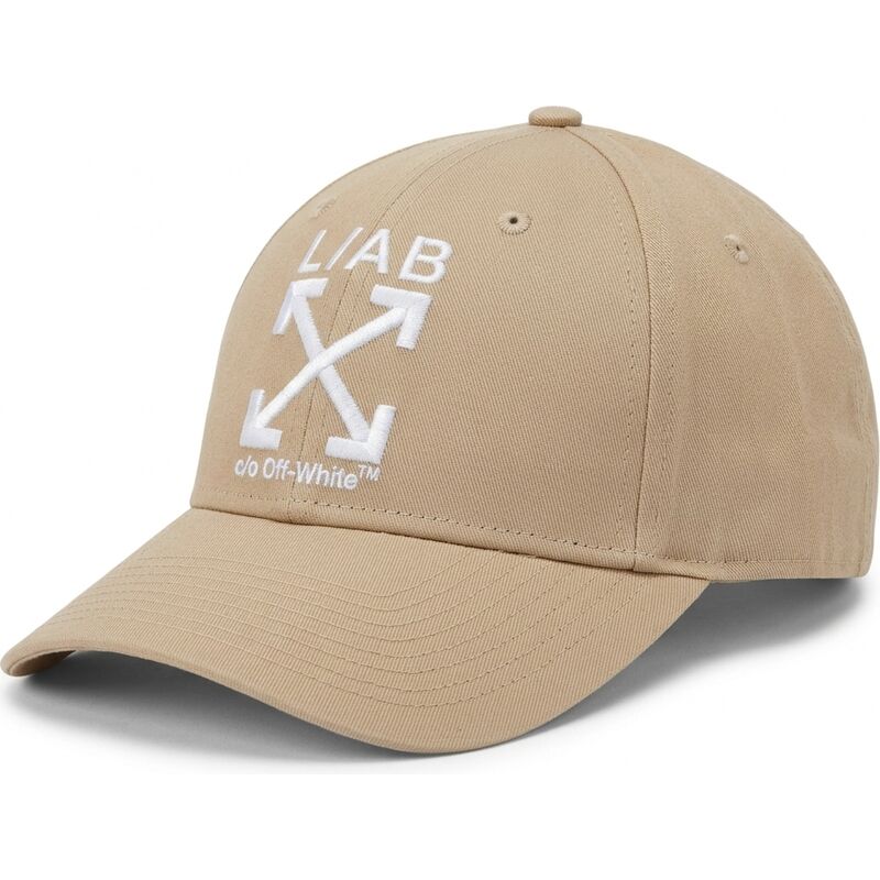 gorra-curva-beige-ajustable-clamp-arrows-twill-de-l-ab-c-o-off-white