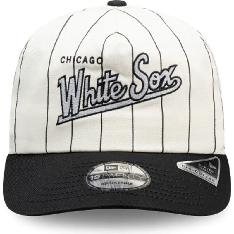 gorra-curva-negra-y-blanca-snapback-19twenty-pinstripe-de-chicago-white-sox-mlb-de-new-era