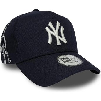 Gorra curva azul marino snapback E Frame Mythical Icon de New York Yankees MLB de New Era