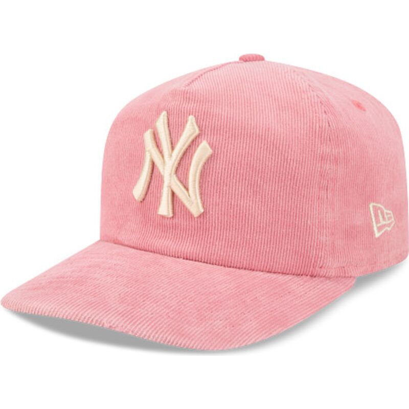 gorra-curva-rosa-ajustable-19twenty-precurved-corduroy-pastel-de-new-york-yankees-mlb-de-new-era