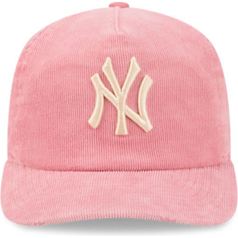 gorra-curva-rosa-ajustable-19twenty-precurved-corduroy-pastel-de-new-york-yankees-mlb-de-new-era