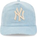 gorra-curva-azul-ajustable-19twenty-precurved-corduroy-pastel-de-new-york-yankees-mlb-de-new-era
