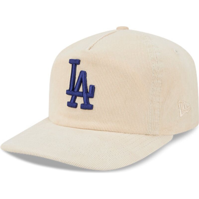 gorra-curva-beige-ajustable-con-logo-azul-19twenty-precurved-corduroy-pastel-de-los-angeles-dodgers-mlb-de-new-era