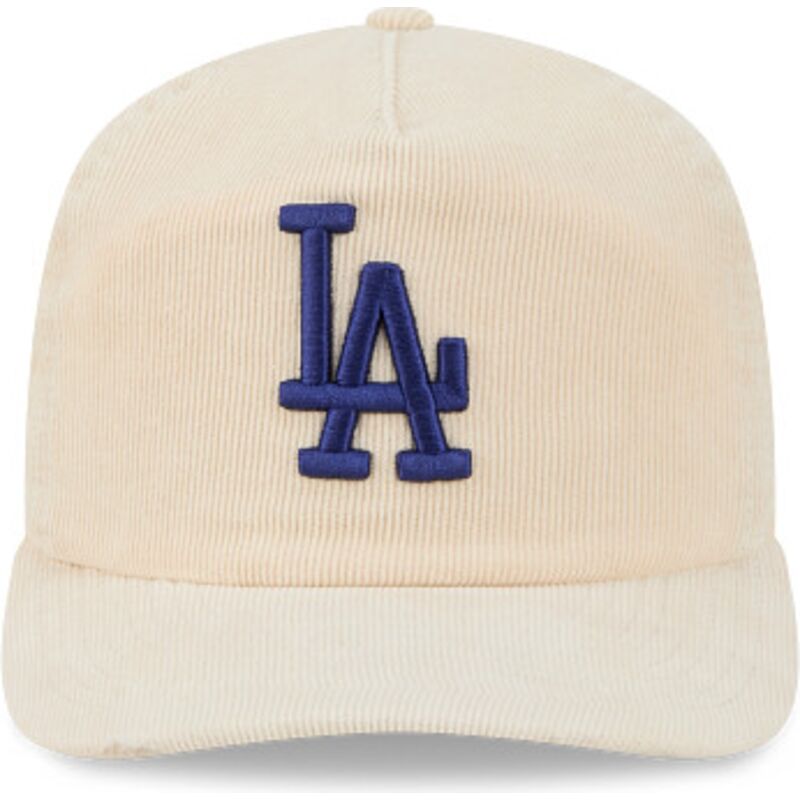 gorra-curva-beige-ajustable-con-logo-azul-19twenty-precurved-corduroy-pastel-de-los-angeles-dodgers-mlb-de-new-era