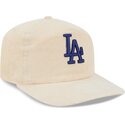 gorra-curva-beige-ajustable-con-logo-azul-19twenty-precurved-corduroy-pastel-de-los-angeles-dodgers-mlb-de-new-era