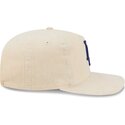 gorra-curva-beige-ajustable-con-logo-azul-19twenty-precurved-corduroy-pastel-de-los-angeles-dodgers-mlb-de-new-era