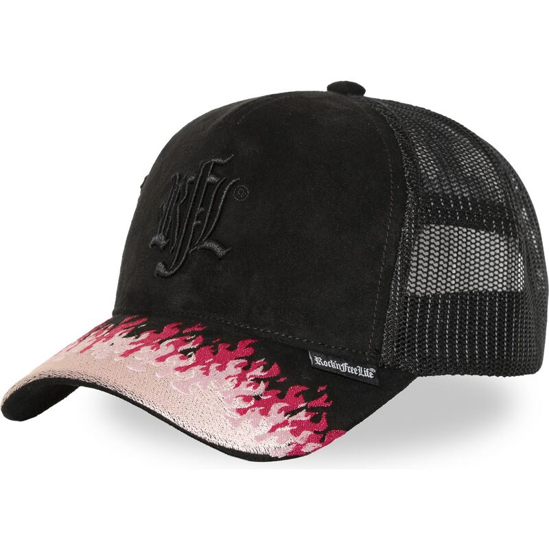gorra-trucker-negra-y-rosa-n285-pla-de-rocknfreelife gorra-trucker-negra-y-rosa-n285-pla-de-rocknfreelife