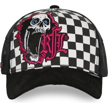 Gorra trucker negra y blanca Nº295 SK8 de Rock’nFreeLife