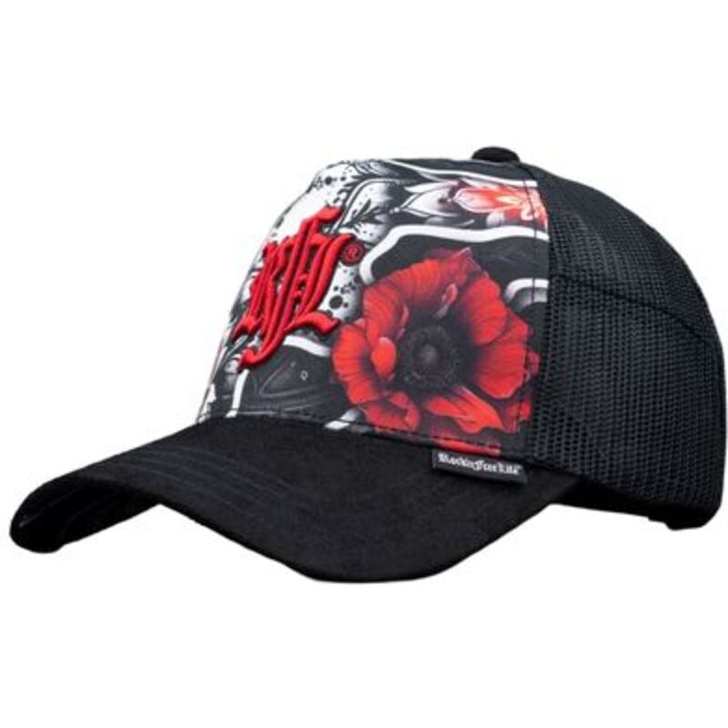 gorra-trucker-negra-n237-flower-de-rocknfreelife